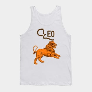 Leo ))(( Astrological Sign Zodiac Constellation Design Tank Top